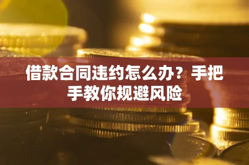 济南借款合同违约怎么办？手把手教你规避风险