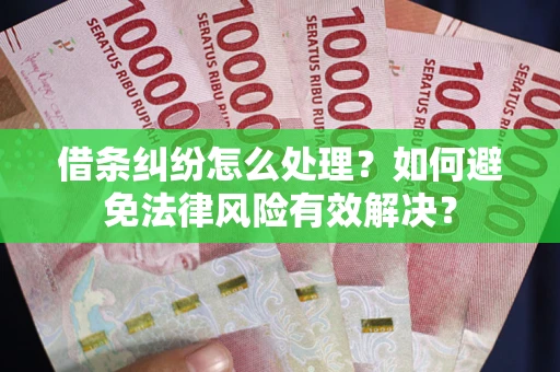 济南借条纠纷怎么处理？如何避免法律风险有效解决？
