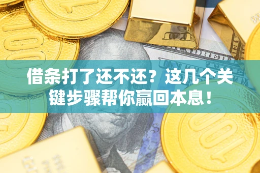 济南借条打了还不还？这几个关键步骤帮你赢回本息！