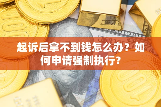 济南起诉后拿不到钱怎么办？如何申请强制执行？